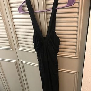 Black Sleeveless Bodycon Midi Dress